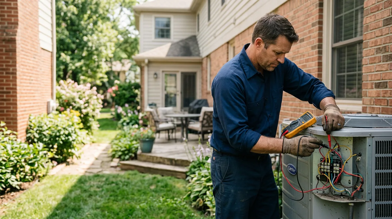 HVAC technician working near Tremont, IL
